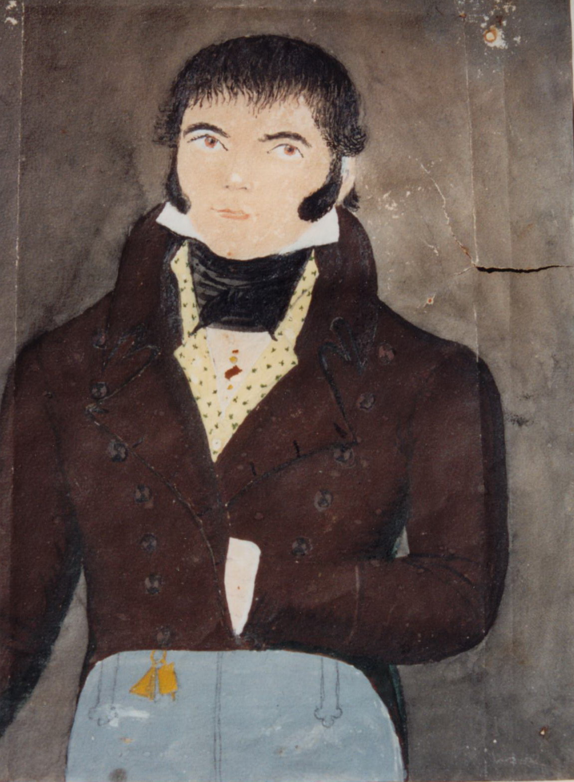 Portrait de Julien Geffroy, marchand de bois, maire d'Acigné sous Louis-Philippe (coll.part.)