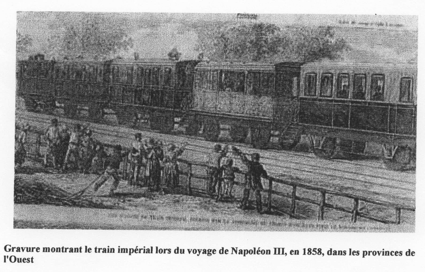 Train impérial en 1858.