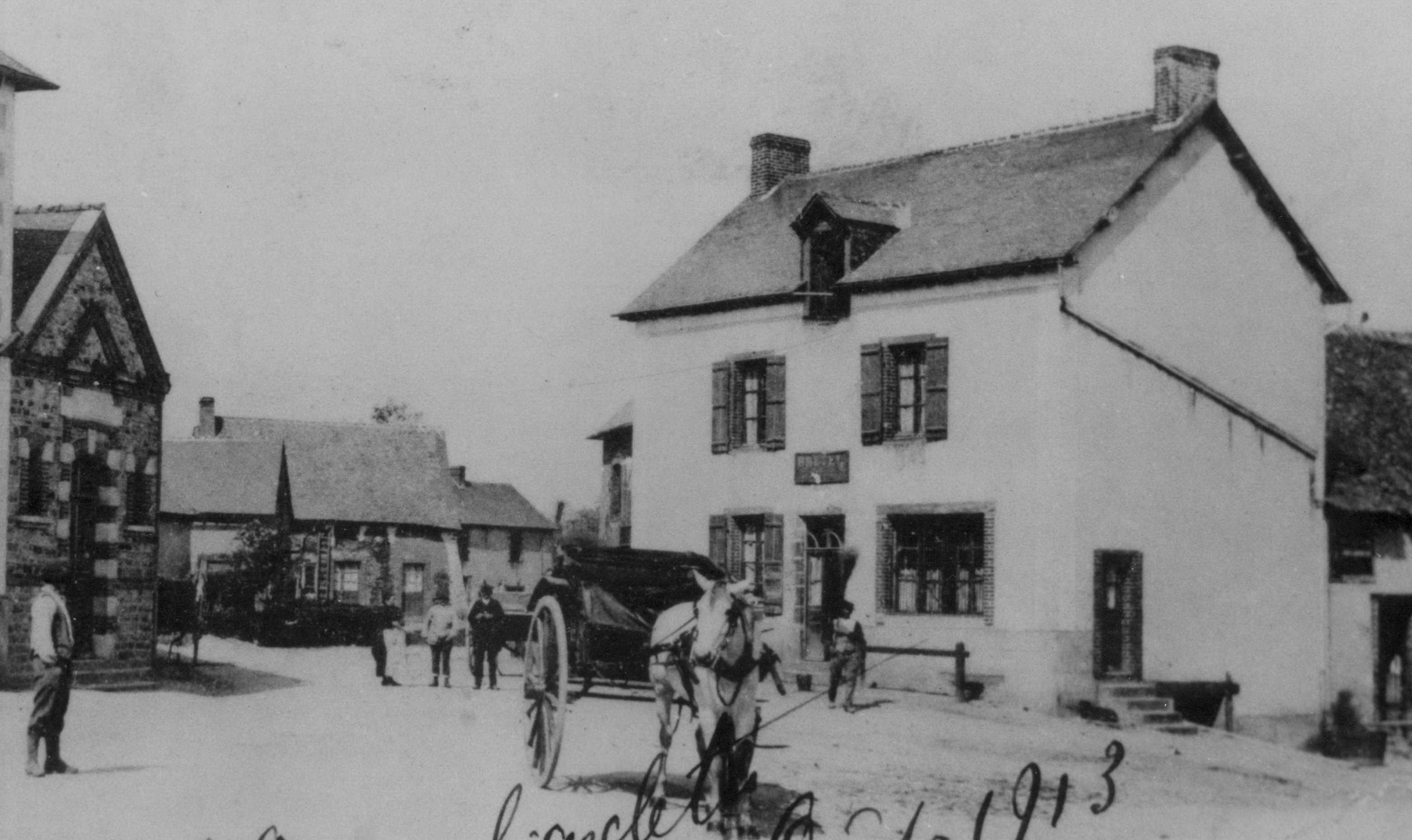 Le café-boucherie Josse en 1913