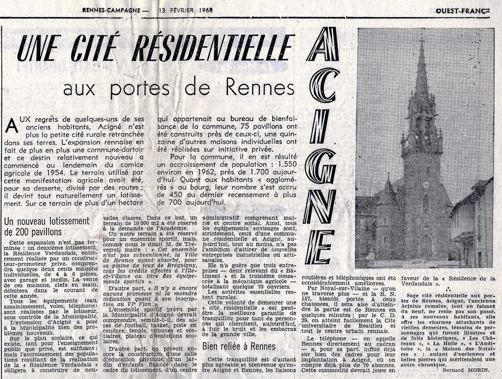 Coupure de Ouest-France de février 1968