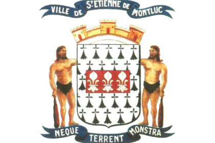 Blason de Saint-Etienne-de- Montluc qui adopta celui de la famille d'Acigné