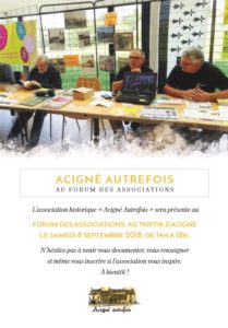 Acigné Autrefois au forum des associations